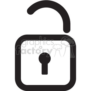 open lock icon