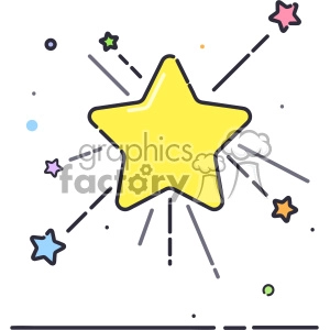 stars vector flat icon design