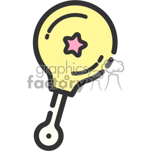 Baby Toy Shaker clip art vector images