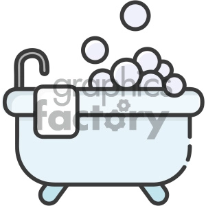 Bubble bath vector art