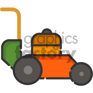 lawn mower vector royalty free icon art