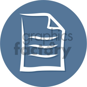 document circle background vector flat icon
