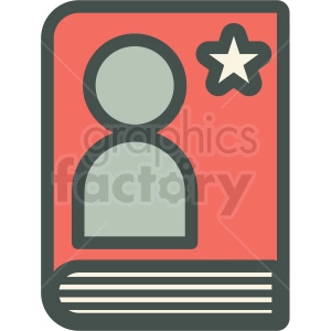 business contacts vector icon
