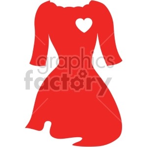 red dress with arms svg cut file