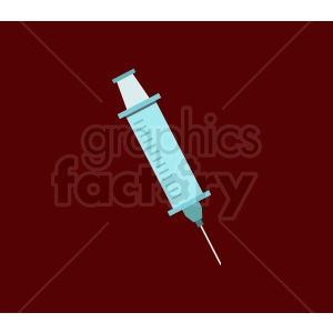 syringe on dark red background vector