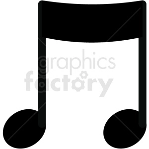 music eighth note vector image