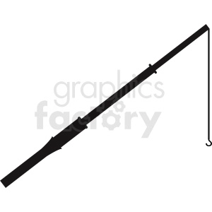 fishing pole vector clipart