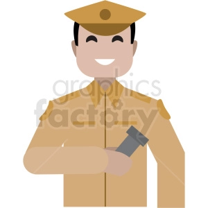 soldier flat icon vector icon