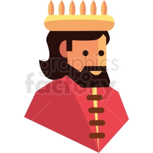 king game character vector icon clipart