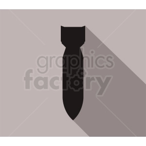 missile on gray background
