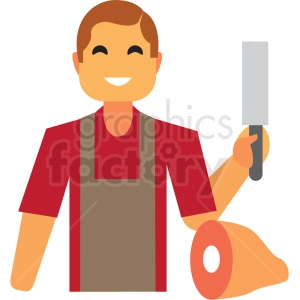 butcher flat icon vector icon