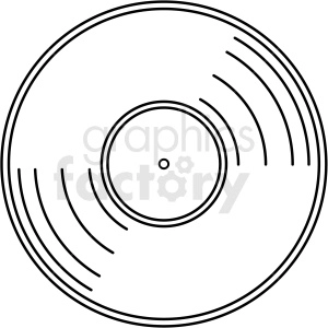 vinyl record vector clipart no background
