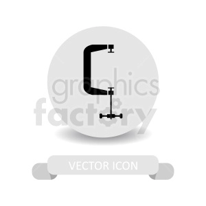 adjustable clamp vector clipart
