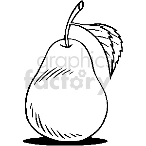 pear outline clip art