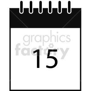 calendar vector clipart 4