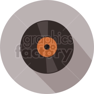 vinyl record vector icon graphic clipart 1