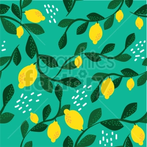 seamless lemon tree background graphic