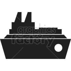 large ship vector icon no background