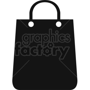 grocery bag clipart black and white