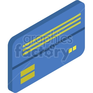 isometric credit card vector icon clipart 5