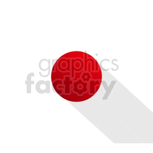 Japan flag vector clipart icon 05