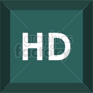 hd square icon vector clipart