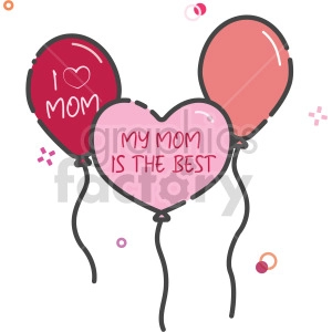 mothers day balloon clipart