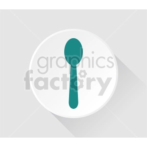plate and spoon vector clipart
