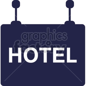 hotel sign vector graphic