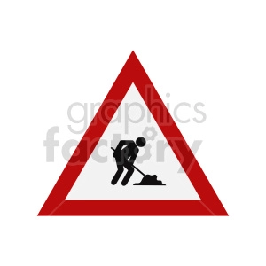 working street sign vector graphic