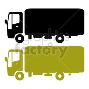 delivery truck vector clipart bundle